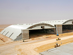 <br><b>Client:</b> Ministry of Finance<br><b>Usage:</b> Aircraft Hangar<br><b>Job Site:</b> Riyadh, Saudi Arabia